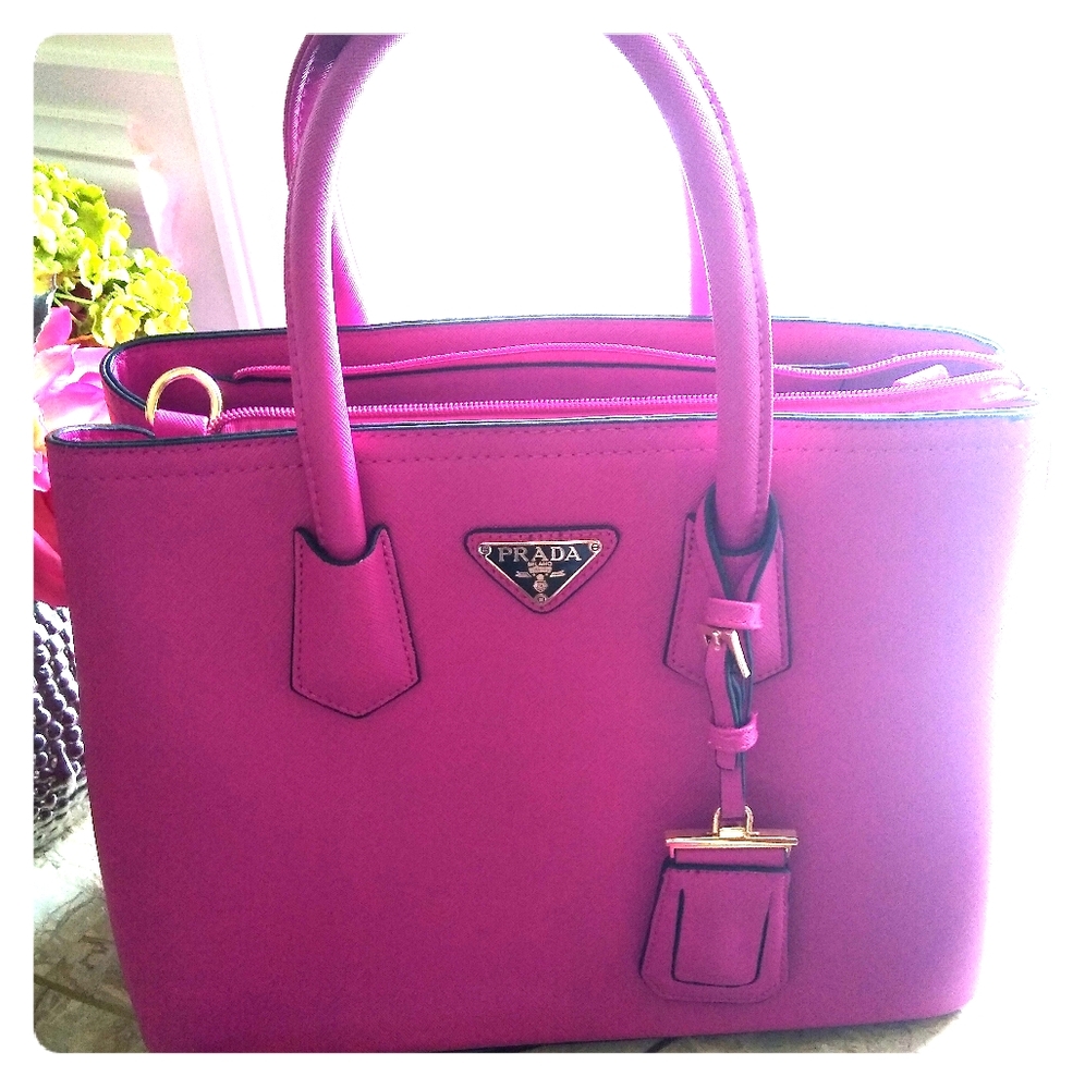Large hot pink bag